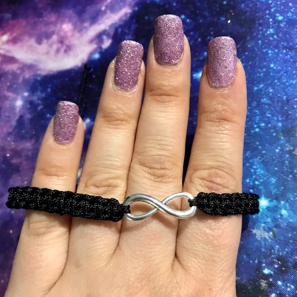 💙💎GRATEFUL💙MAKER💎💙 Jewelry - NEW!💎💙💎INFINITY ♾ BRACELET!🖤BLACK BRAIDED CORD